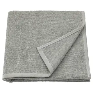 LUDDVIAL bath towel, grey, Length 120 x Width 55 cm