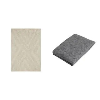 FULLMAKT/STOPP set: rug flatwoven, in/outdoor + rug underlay with anti-slip