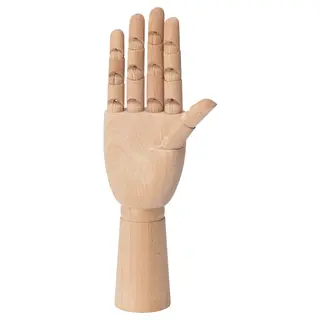 HANDSKALAD decoration, hand, natural, Height 30 cm