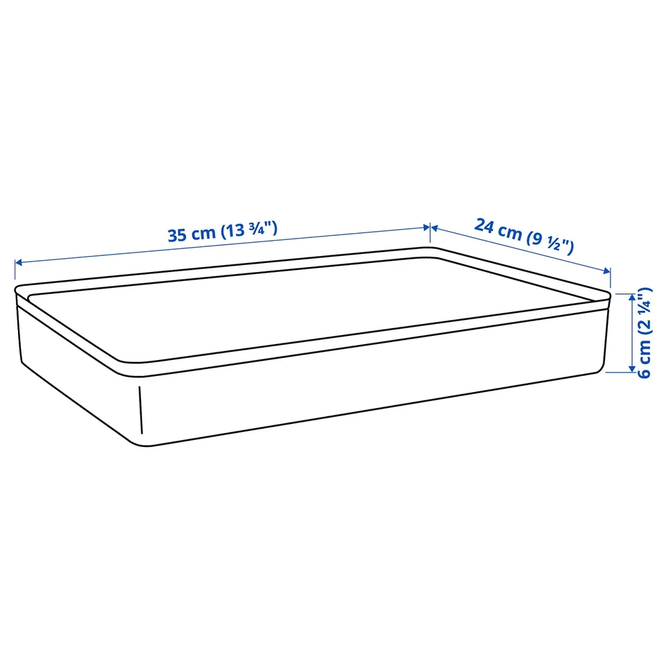 Illustration with measurements for the product: HARVMATTA.