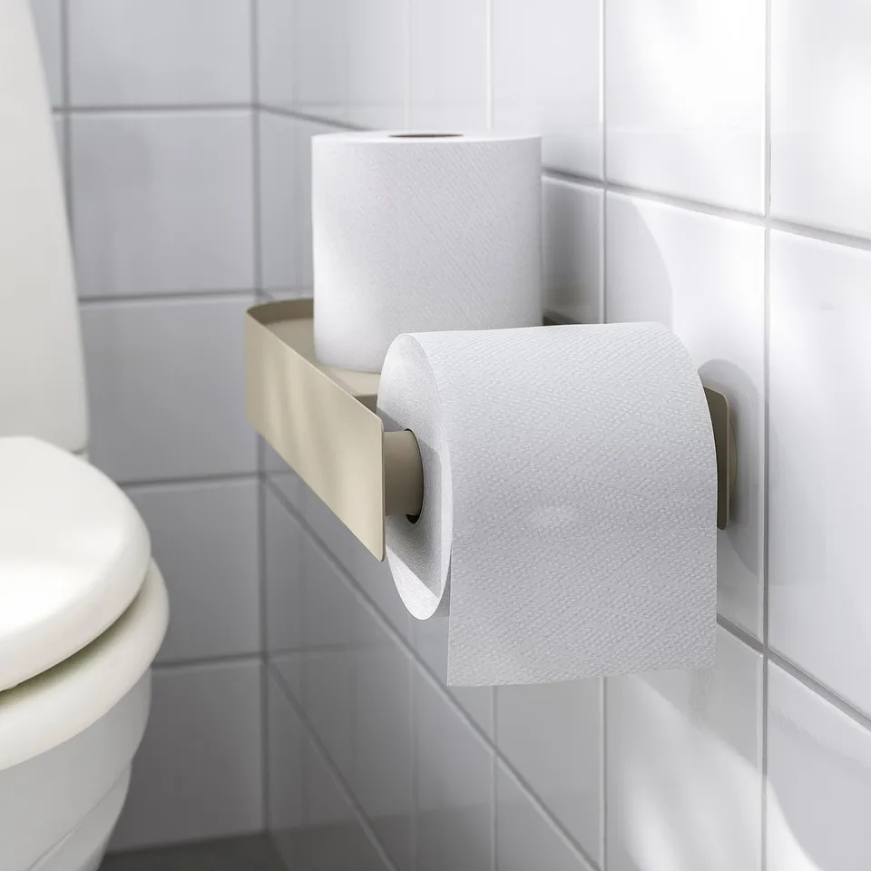 FLORSJÖN Toilet roll holder, beige