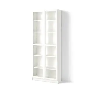BILLY / OXBERG bookcase, white, 80x30x202 cm