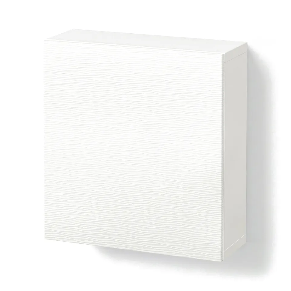BESTÅ Wall-mounted cabinet combination, white/Laxviken white, 60x22x64 cm