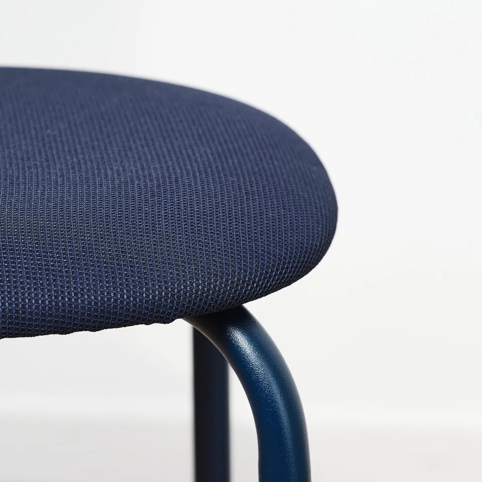 GULTARP Stool, dark blue/Remmarn dark blue