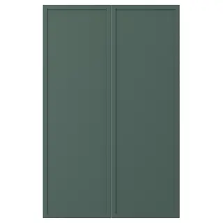 ASPUDDEN 2-p door f corner base cabinet set, dark grey-green, Width 25.5 x Height 79.7 cm