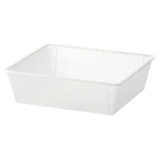 JONAXEL mesh basket, white, 50x51x15 cm