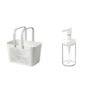 RÅNEN/TACKAN set: basket + soap dispenser