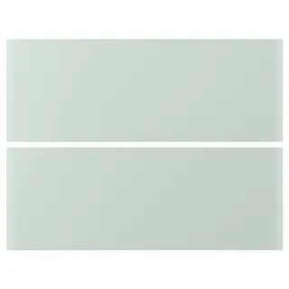 ENHET drawer front, pale grey-green, Width 79.6 x Height 29.6 cm