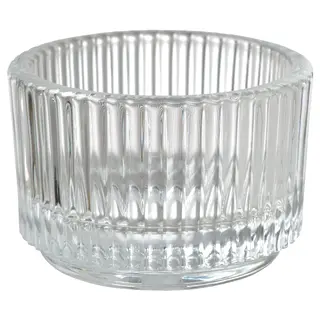 FINSMAK tealight holder, clear glass, 3.5 cm