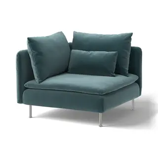 SÖDERHAMN cover for corner section, Alhamn dark grey-blue