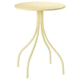 TÅNEBRO side table, in/outdoor/pale yellow, 46 cm