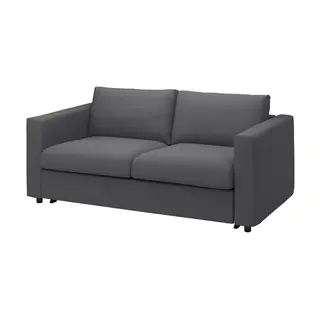 VIMLE cover for 2-seat sofa-bed, Hallarp grey