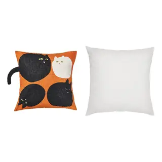 FJÄDRAR/MÄVINN set: cushion cover + cushion pad