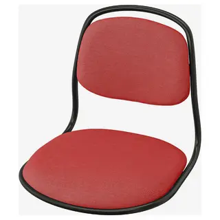 ÖRFJÄLL seat shell, black/Vissle red, Width 49 x Depth 55 x Height 43 cm