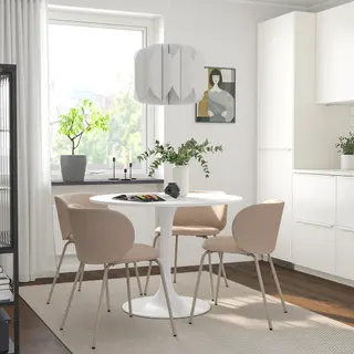 DOCKSTA/KRYLBO set: table + chair x4