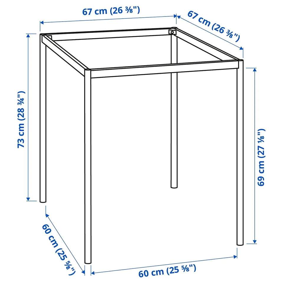 part: SANDSBERG underframe for table top