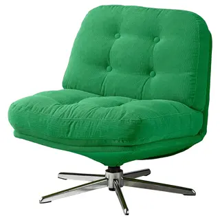 DYVLINGE swivel easy chair, Kelinge green, Depth 75 x Height 68 x Width 63 cm