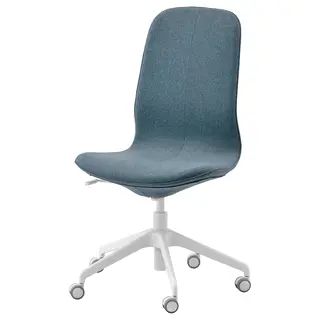 LÅNGFJÄLL conference chair, Gunnared blue/white, Width 68 x Depth 68 cm