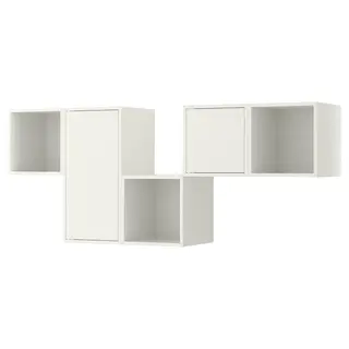 EKET wall-mounted cabinet combination, white, 175x35x70 cm