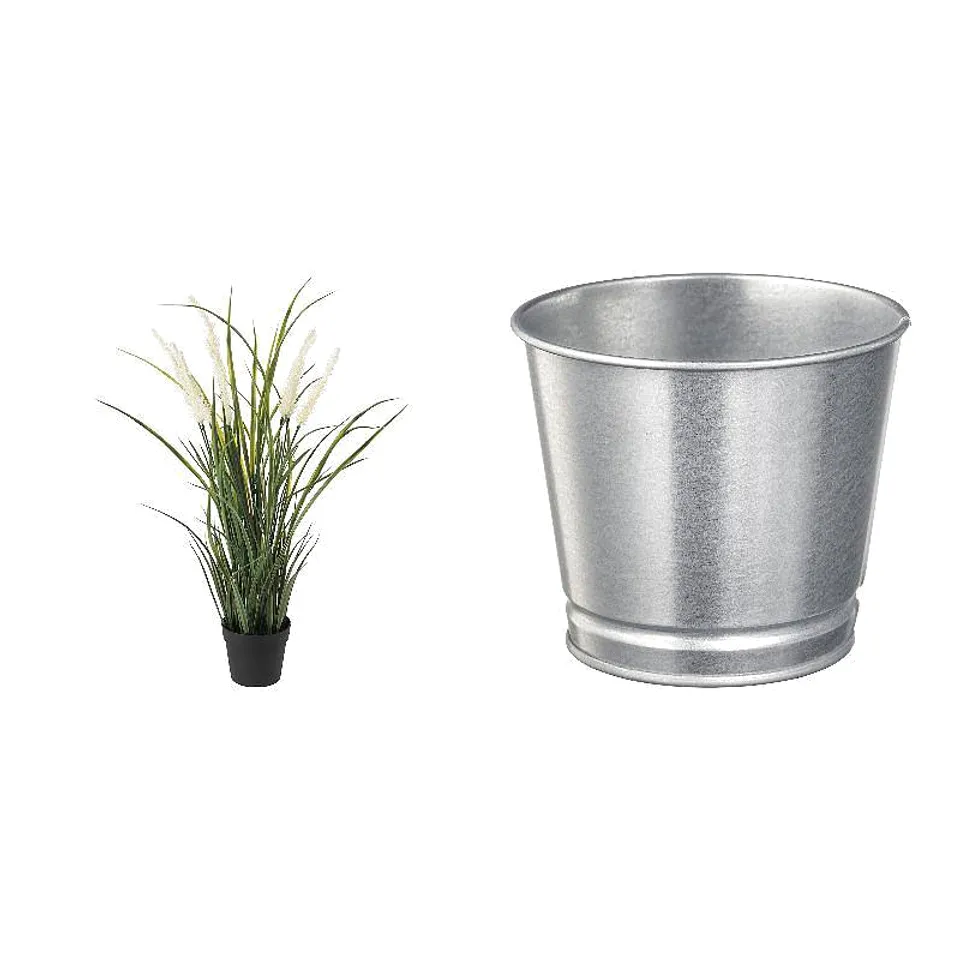 artificial potted plant + pot, photo 1