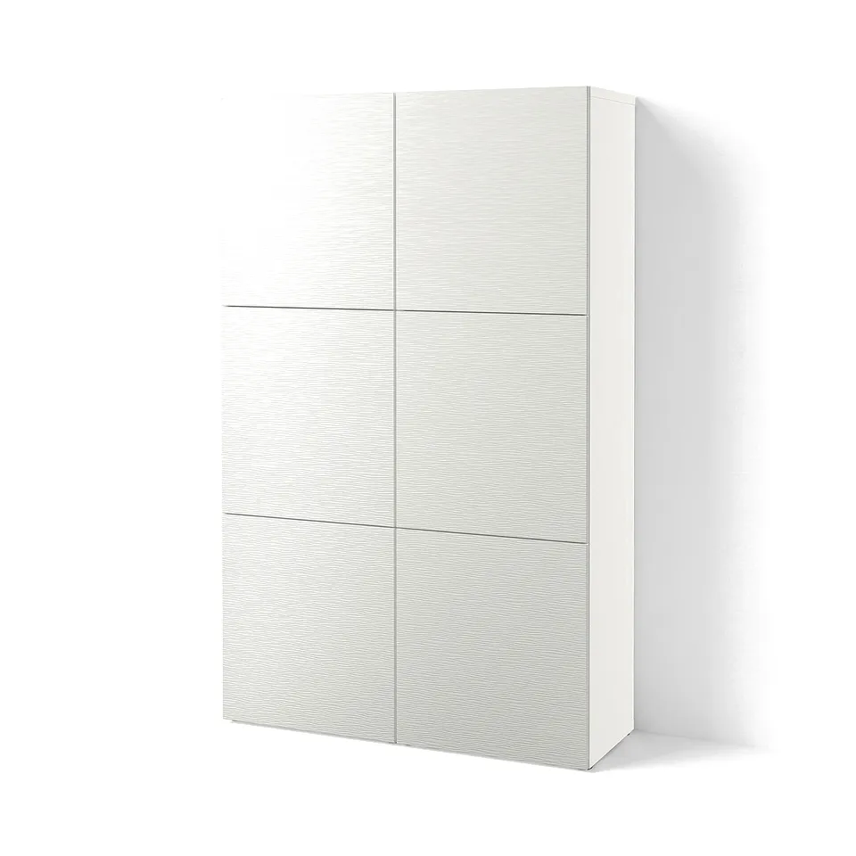 BESTÅ Storage combination with doors, white/Laxviken white, 120x42x193 cm