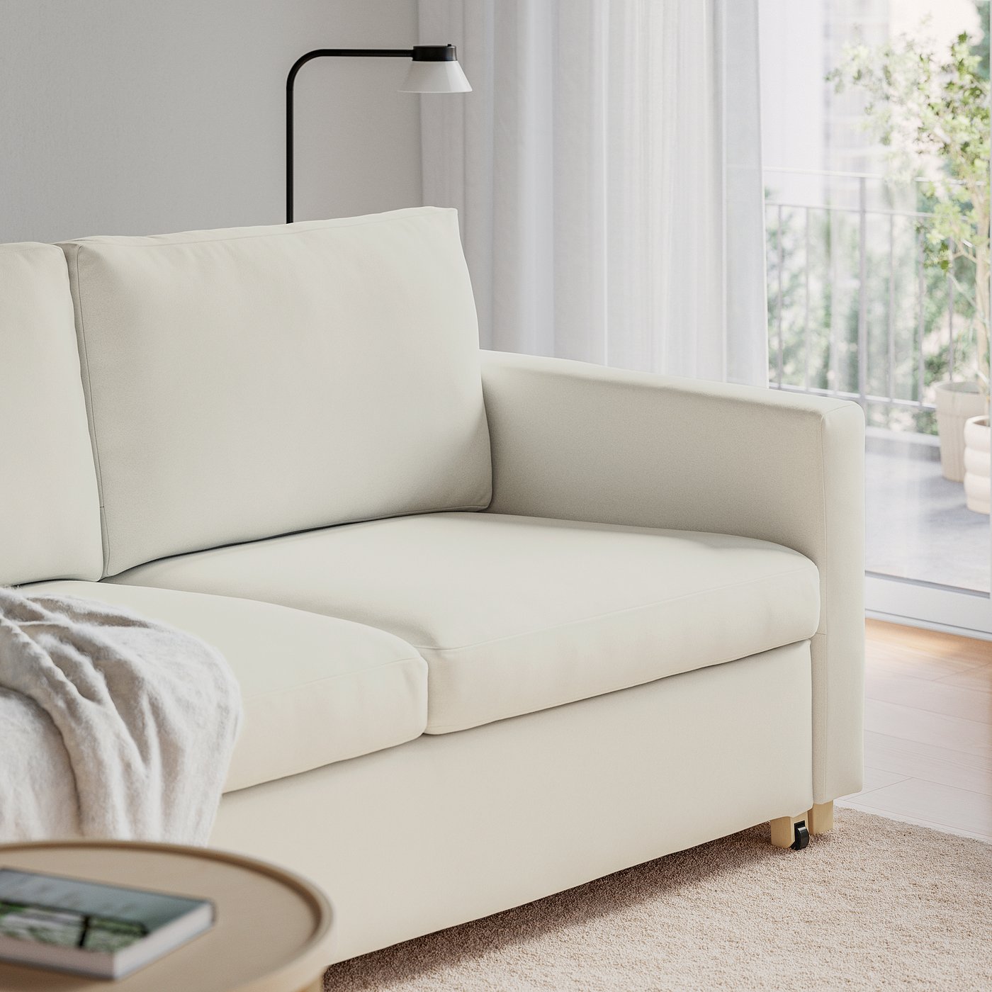 SALTSJÖBADEN 2-seat sofa-bed, Blekinge white