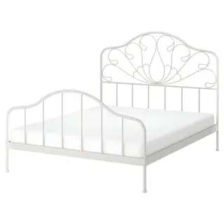 MELLGRUND bed frame, off-white/Luröy, 150x200 cm