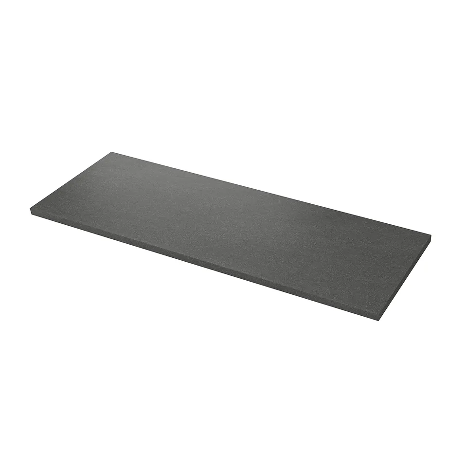 SÄLJAN Worktop, dark grey stone effect/laminate, 246x3.8 cm