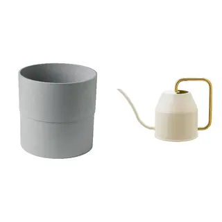 NYPON/VATTENKRASSE set: plant pot + watering can