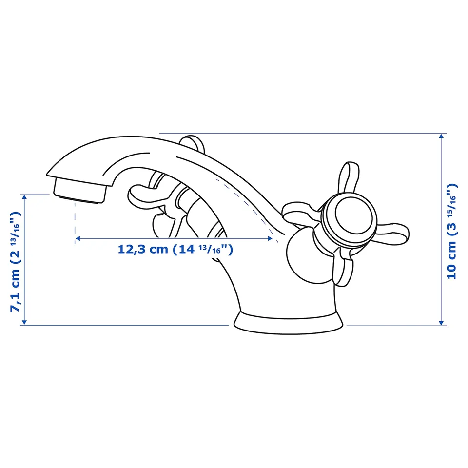 Illustration with measurements for the product: RUNSKÄR.