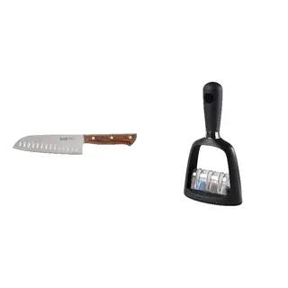 SKÄRANDE/VARDAGEN set: santoku knife + knife sharpener