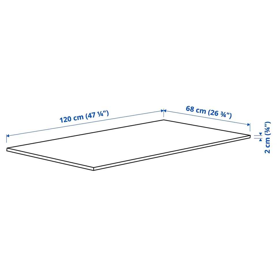 Illustration with measurements for the product: MITTZON.