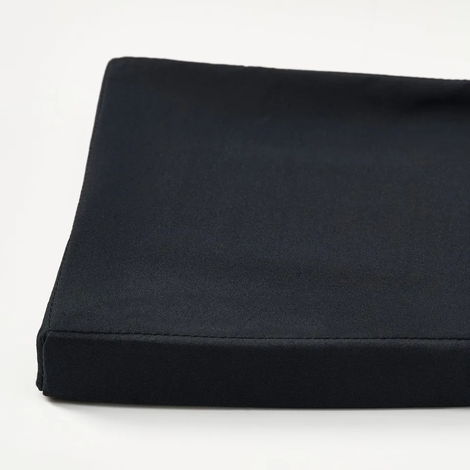 DRÖNA Lid, black textile, 36x26 cm