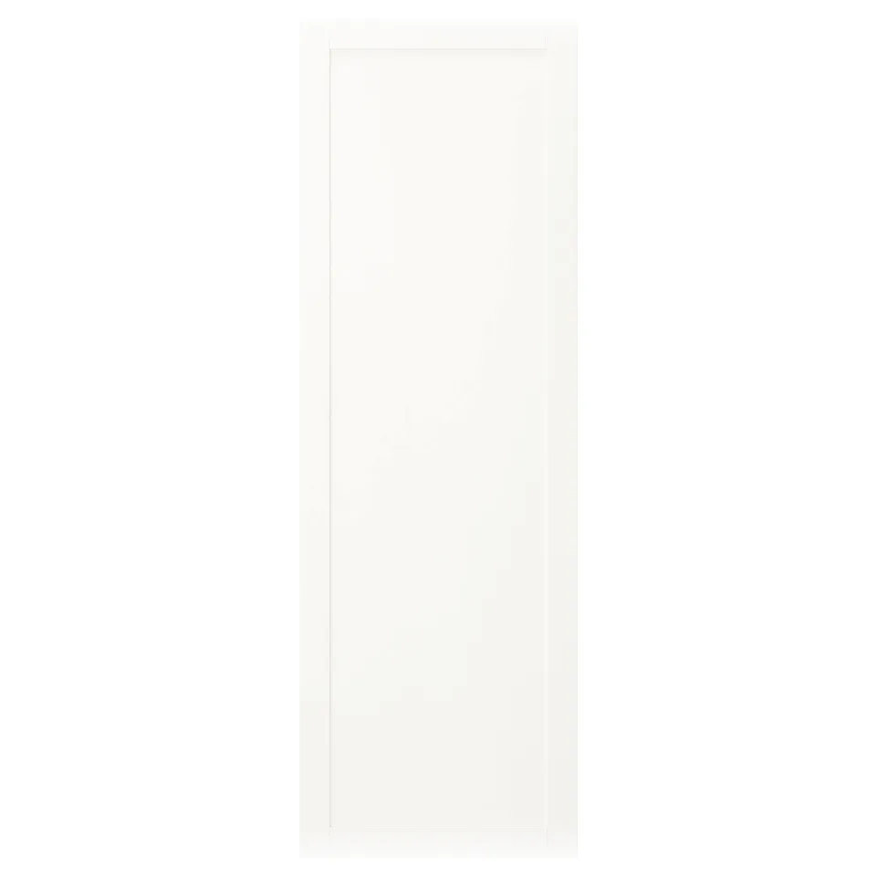 SANNIDAL door, white, simple design, fits platsa, durable material.