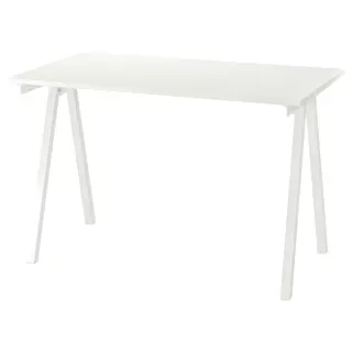 TROTTEN desk, white, Depth 70 x Height 75 x Width 120 cm