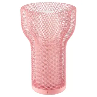 SOLVINDEN LED decoration lighting, battery-operated mesh/outdoor pink, Height 26.5 cm