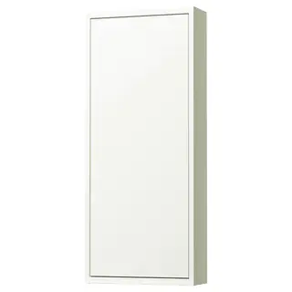 HAVBÄCK wall cabinet with door, white, 40x15x95 cm
