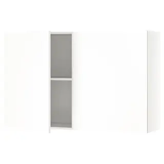 KNOXHULT wall cabinet with doors, white, 120x75 cm