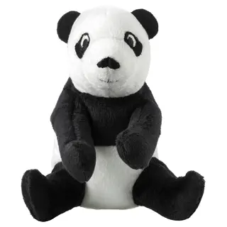 DJUNGELSKOG soft toy, mini/panda, Length 11 cm
