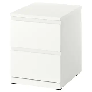 STORKLINTA chest of 2 drawers, white/with 2 drawers, 40x50x53 cm