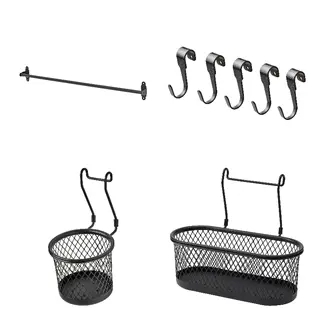 HULTARP set: rail + hook + container x2