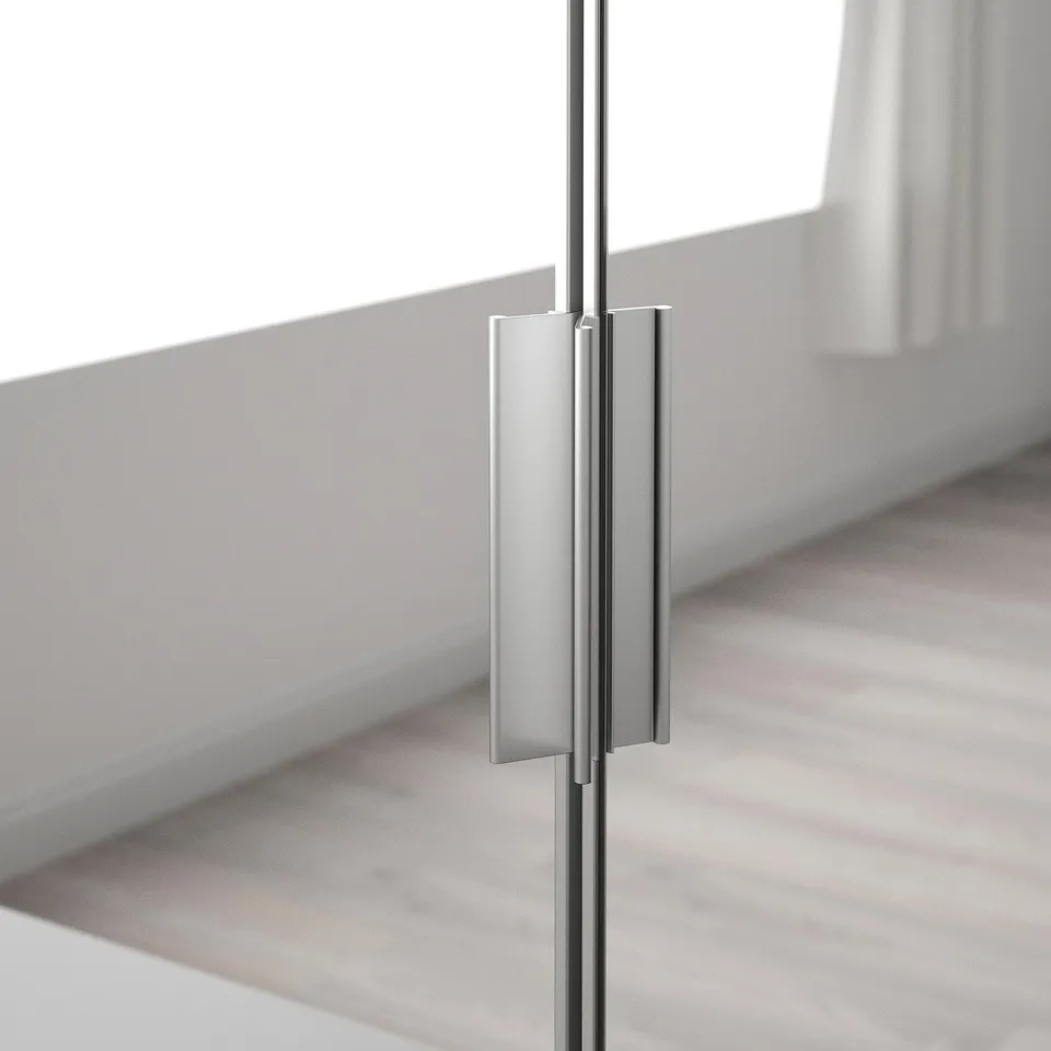 STRAUMEN Door with soft closing hinges, mirror glass, 60x180 cm