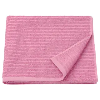 VÅGSJÖN bath towel, pink, 70x140 cm