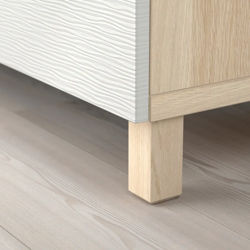 Modern light wood furniture with sleek design, sturdy legs, and clean, smooth surfaces.