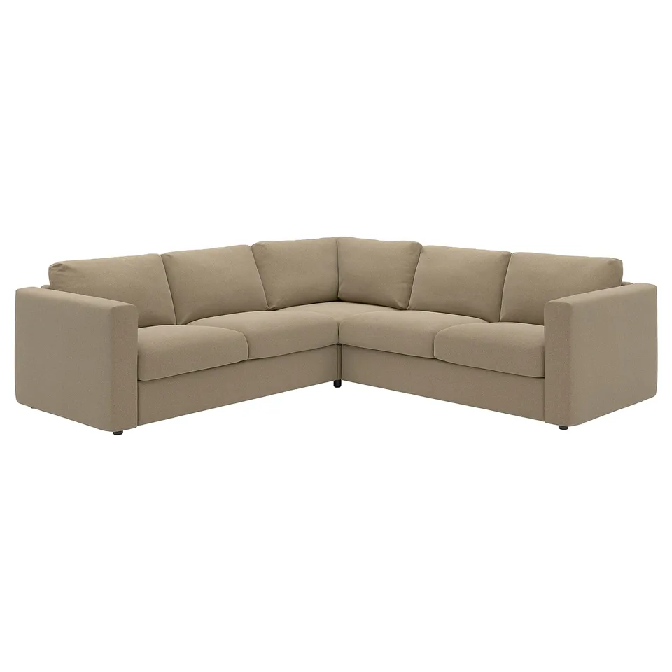 A beige VIMLE sectional couch with a modern design.