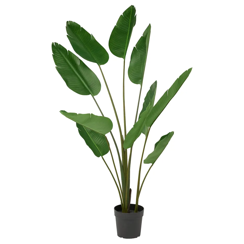 FEJKA plant, green, potted, artificial, plastic leaves.