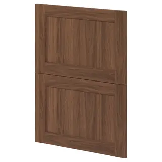 METOD 2 fronts for dishwasher, Enköping brown/walnut effect, Width 60.0 x Height 80.0 cm
