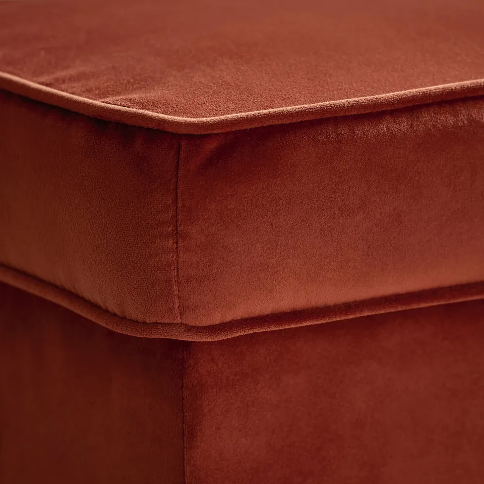 STRANDMON Footstool with storage, Tommaboda brown-red