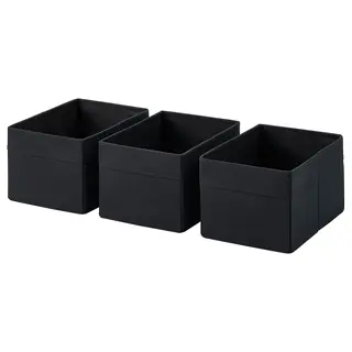 DRÖNA box, black, 18x25x15 cm