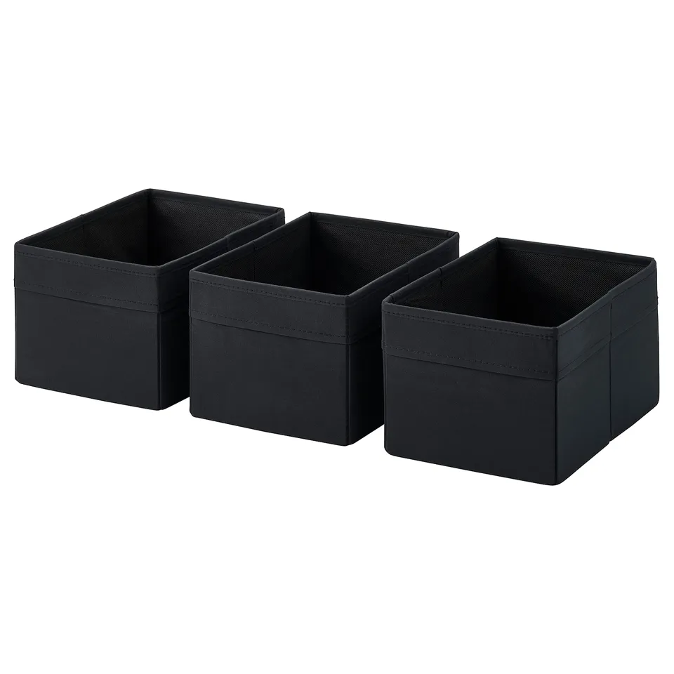 DRÖNA Box, black, 18x25x15 cm